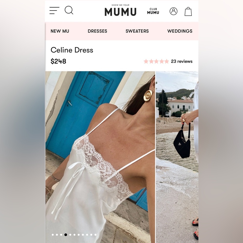 Show Me Your MuMu White Lace Maxi Dress (Celine)